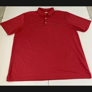 Greg Norman Men's Polo Golf Shirt Short Sleeve Play Dry Pink/Red Size XXL